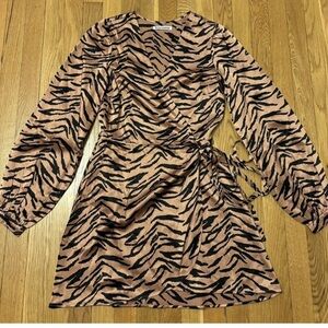 Reformation silk wrap dress